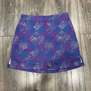 🌸 3/$30 Lady Hagen Purple Floral Golf Skirt